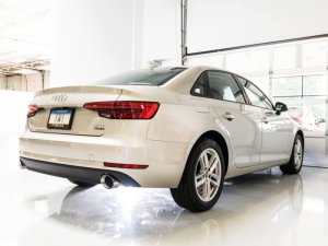 Audi A4 Performance Exhaust - Rear - AWE Tuning - Cat-Back Touring Dual Outlet - Chrome Silver - `17-`27